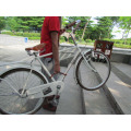 TOURBON - Bota de piel marrón con asa de bicicleta Little Lifter Bicycle